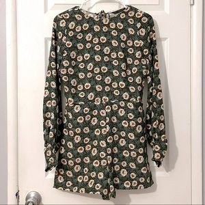 ZARA Long Sleeves Romper Short